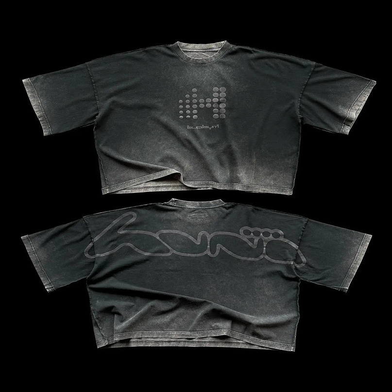 Street wear Gothic wash distressed tops mens clothing Harajuku womens letter printing short sleeves oversized Tshirts 240814