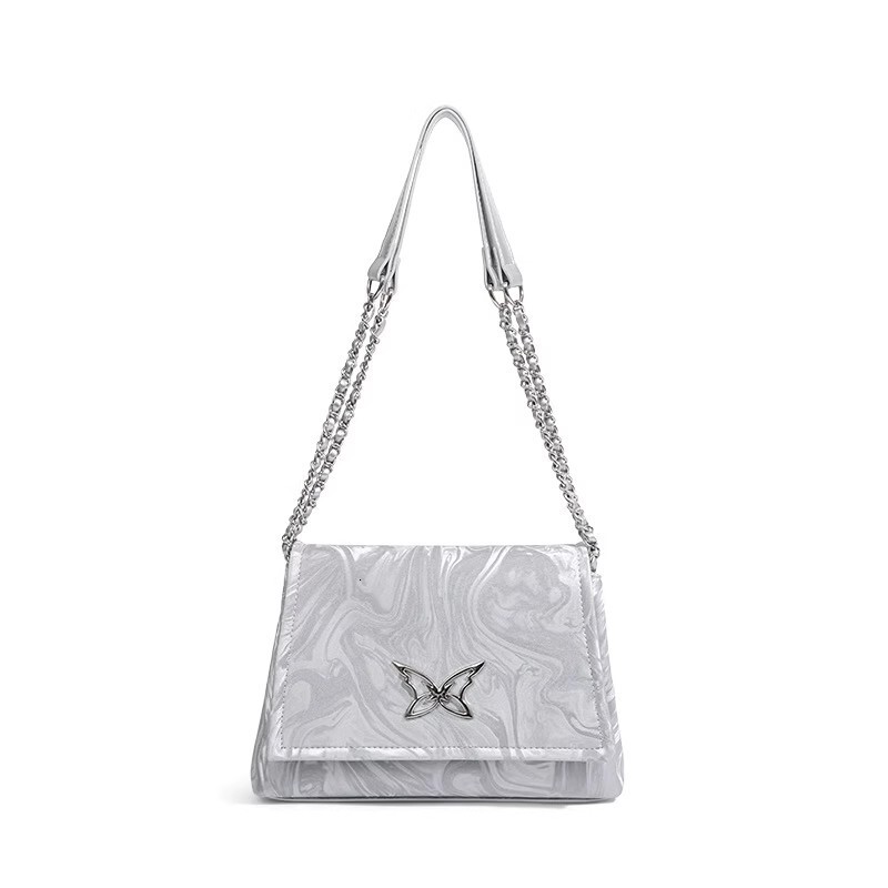 2025 autumn and winter new butterfly element niche clean trend bag design retro light luxury style Y2K spicy girl armpit bag designer bag