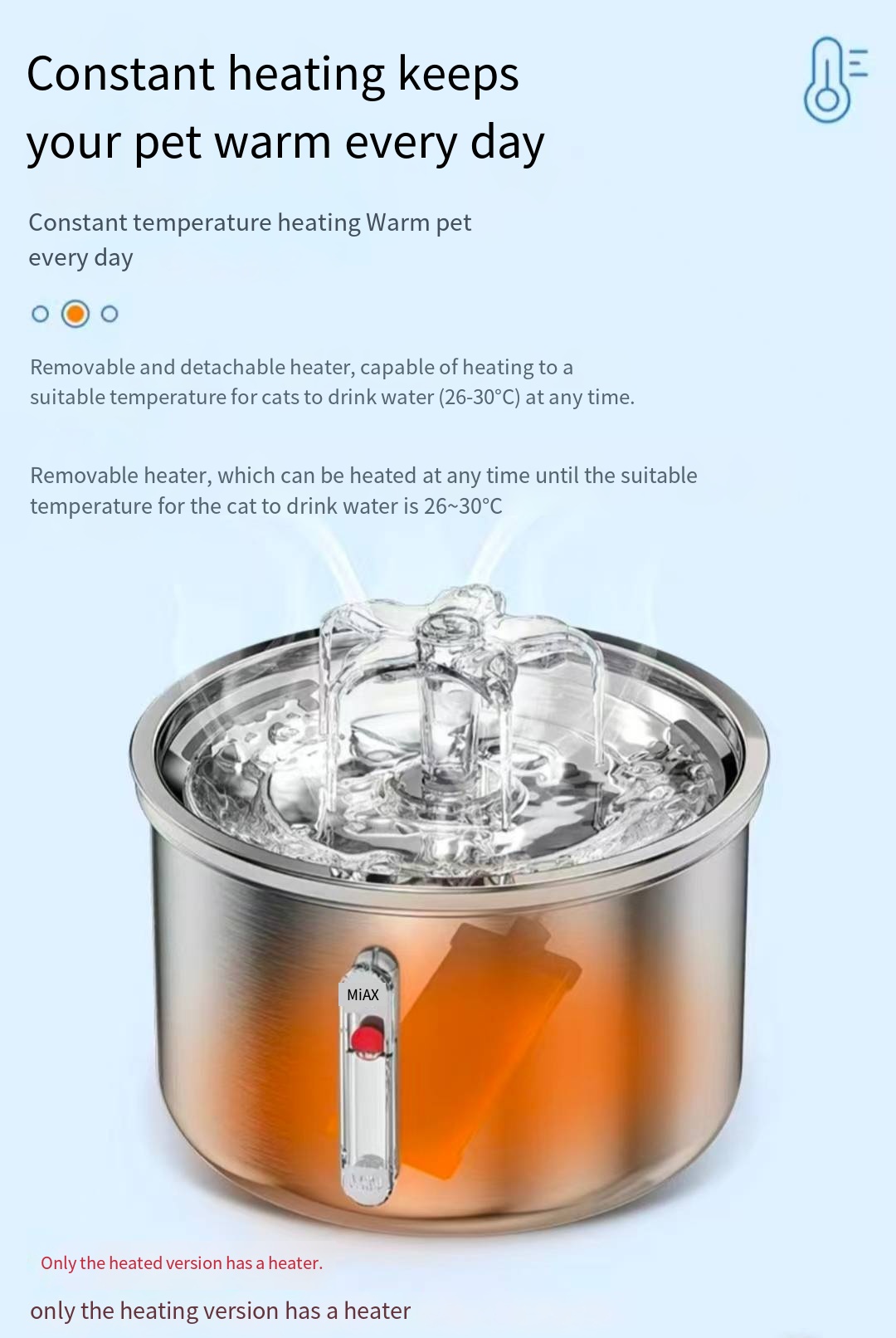 2L Stainless Steel Cat Drinker Dog Drinking Bowl Auto Pet Drinker Bowl Cat Water Fountain 5V USB Powered