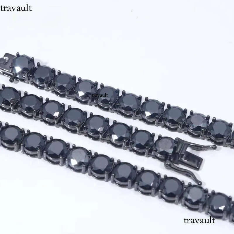 Hip Hop Jewelry Sterling Sier Fashion Necklaces 2mm 3mm 4mm 5mm 6.5mm Iced Out VVS Moissanite Tennis Chain Necklace
