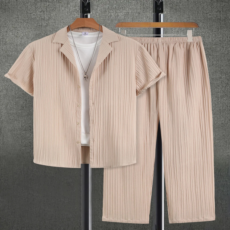 Mens Two Pieces Cas… - image