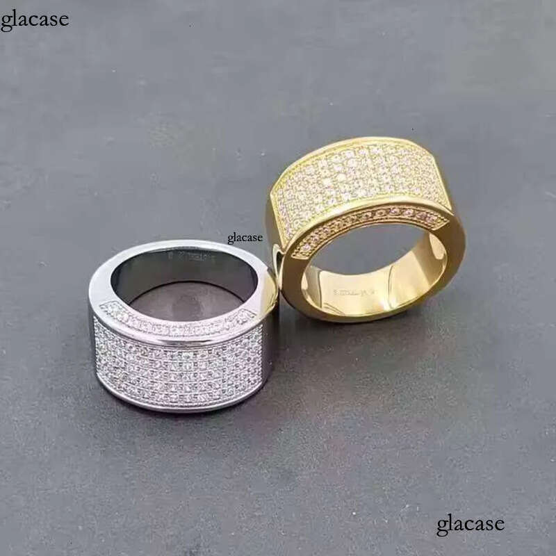 10 K Solid Gold / Sier Plated Men's Engagement & Wedding Ring Round Cut Moissanite Dia Custom Iced for Party jewellery