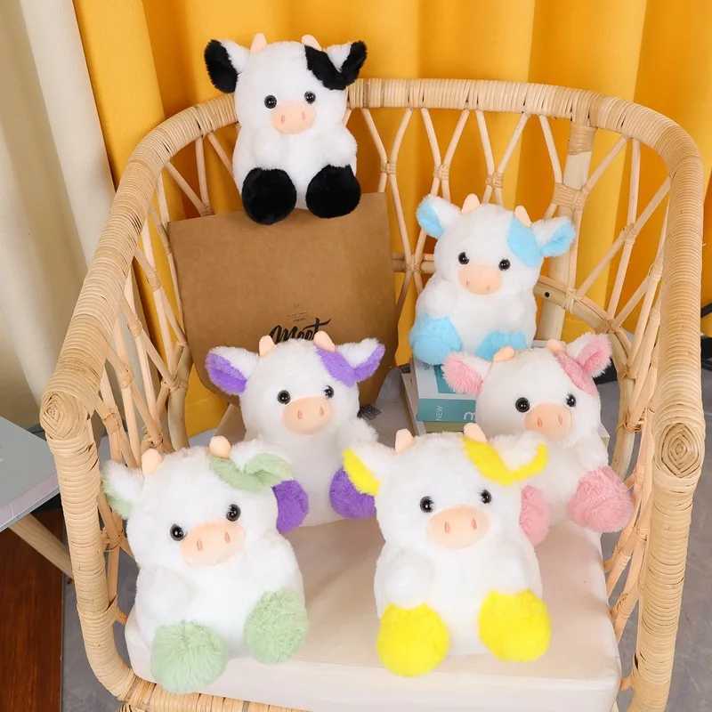 2024 New Cow Strawberry Doll Cute Cow Plush Toy Pink Black Sitting Cow Plush as a Home Decoration Ornament for Your Girlfriend C250925