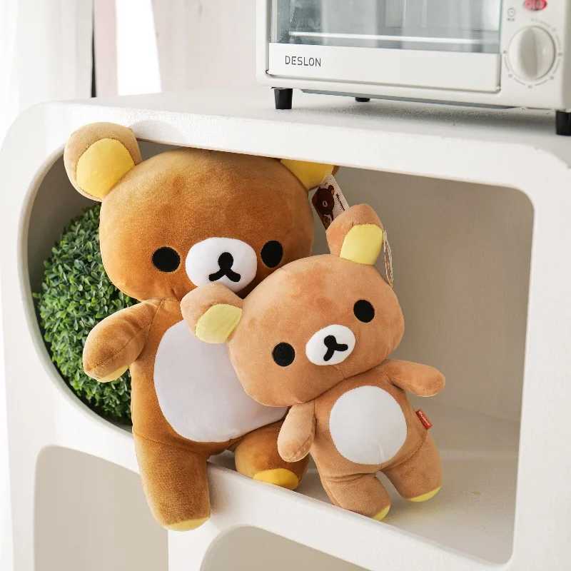 Anime Rilakkuma Cartoon Plush Doll Soft bear Toys Kawaii Room Decor Teddy Bear Plushies Cute Couple Bear Xmas Gifts For Girls C250925