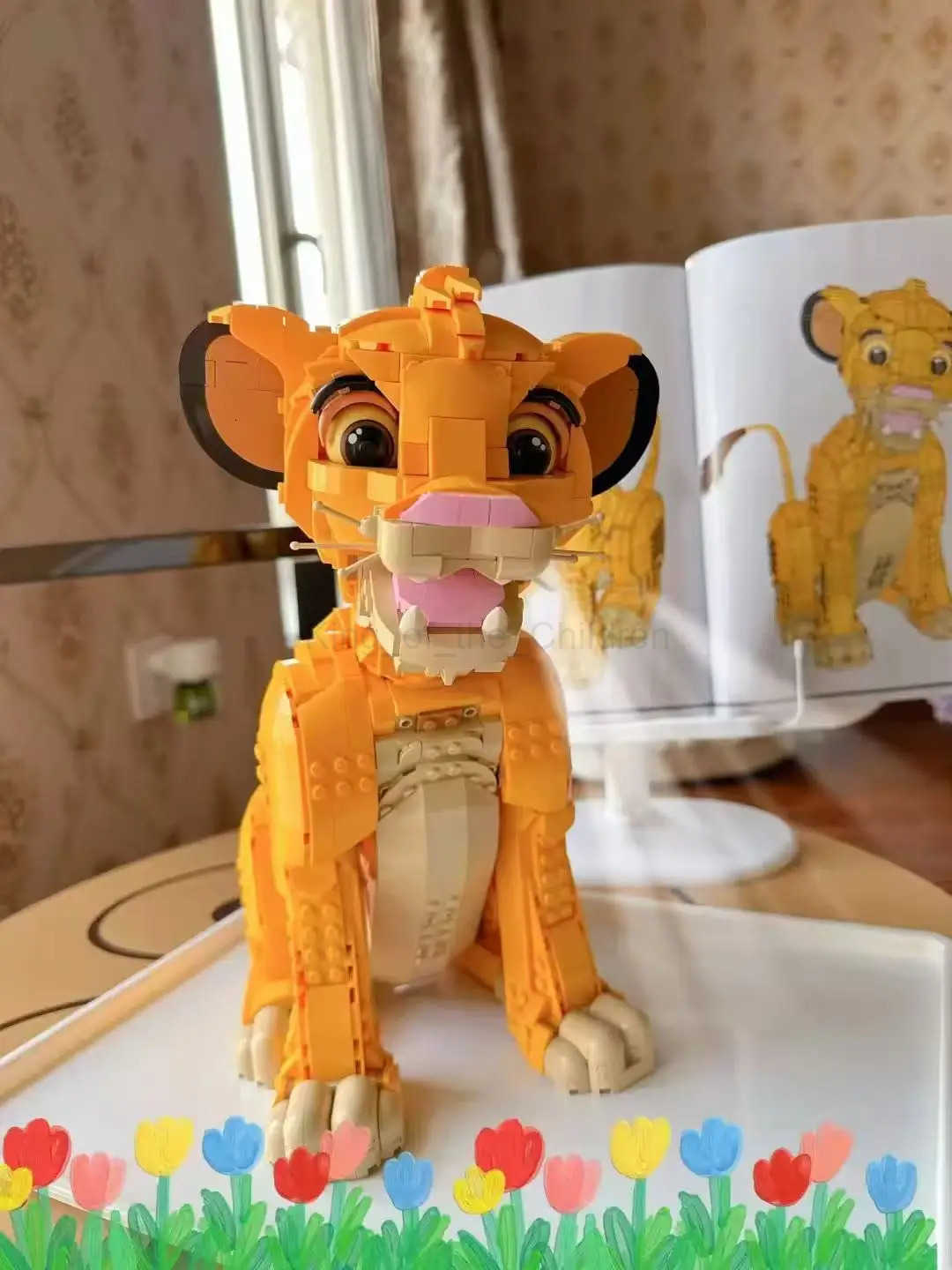 Disney 2025 new 43247 Lion King Simba model building block assembly brick puzzle toy childrens birthday gift 1445pcs H250925