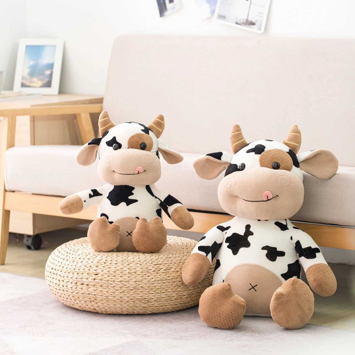 2020 New Plush Cow Toy Cute Cattle Plush Stuffed Animals Cattle Soft Doll Kids Toys Birthday Gift for Children C250925