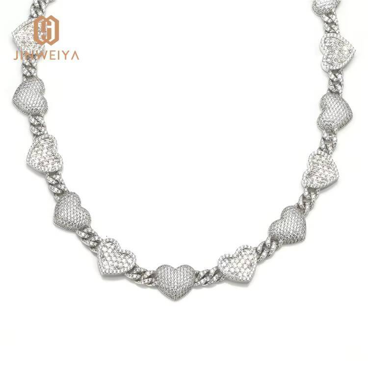 Popular Gold and Silver Plated Copper Iced Out New Men Plated Gold Necklace Hip Hop Style