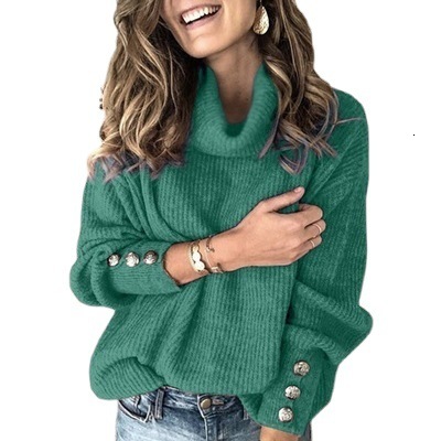 2023 Autumn Winter Women's Sweatshirt Turtleneck Knit Top
