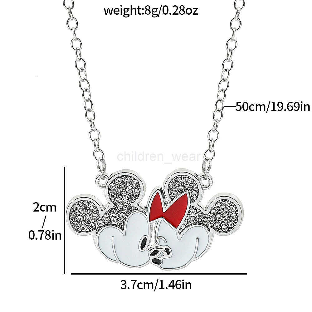Disney Mickey Minnie Mouse Cute Necklace for Kids Adults Anime Fashion Jewelry Charm Pendant Accessory Birthday Gift H250925