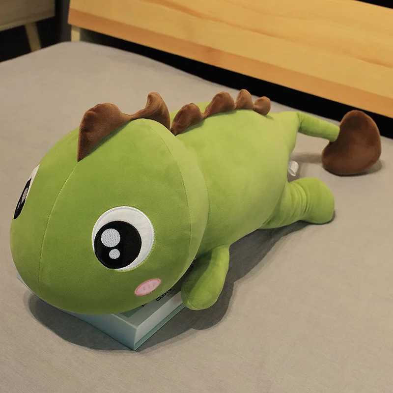 60cm Giant Dinosaur Stuffed Plush Toys Doll Pillow Sleeping Kawaii Big Decoration Animal Doll soft Pillow For Kids Birthday Gift C250925