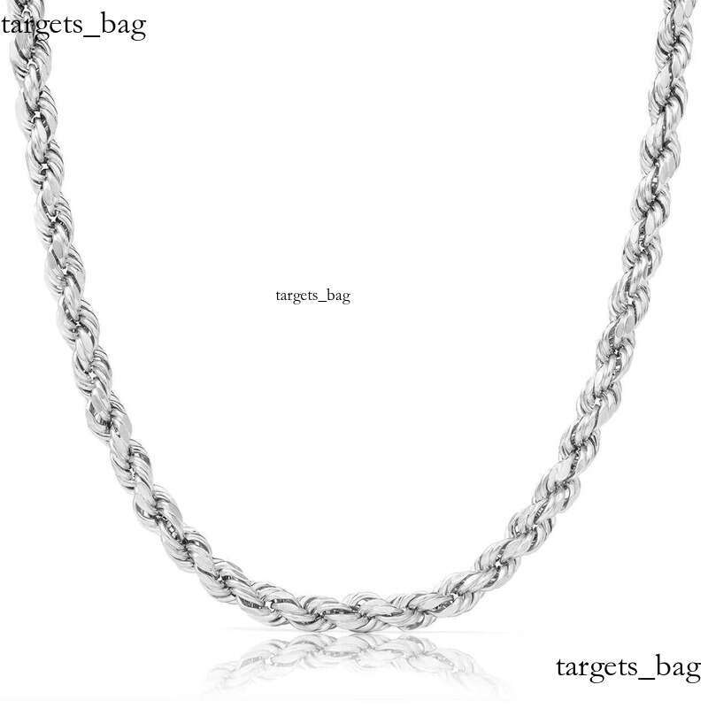 Real 10K 14K Solid Gold Rope Chains For Men Hip Hop Necklace yxz