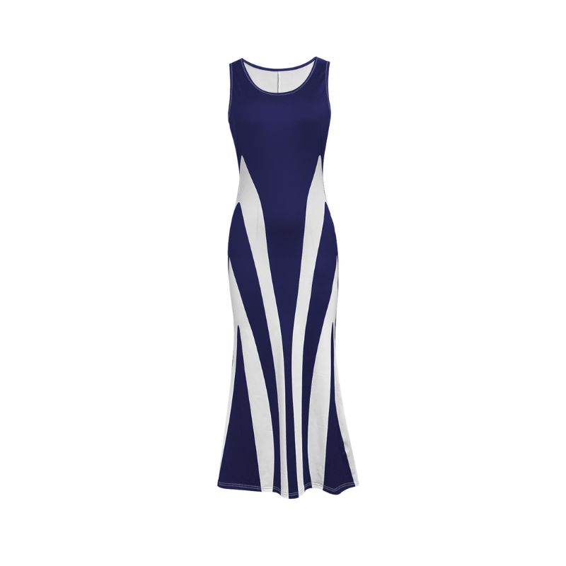 Elegant Womens Black Maxi Dress with Long Sleeves & Split Design - Made of Soft Milk Silk Fabric-CF52441