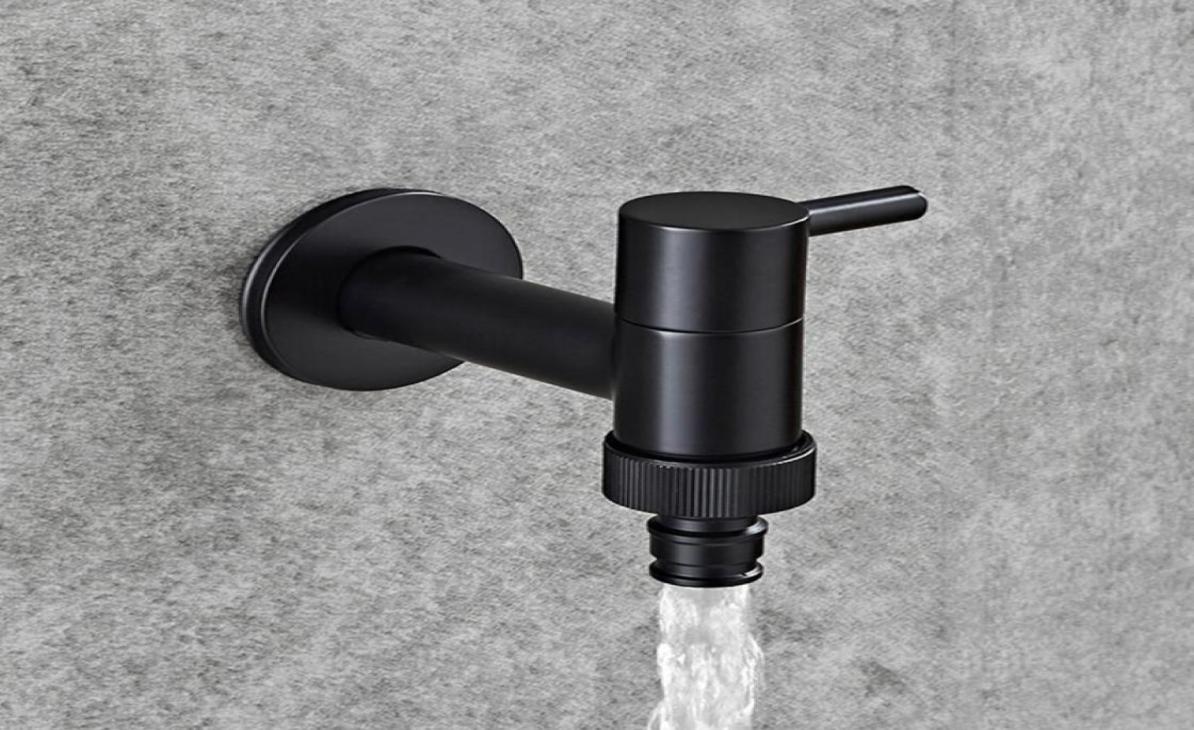 Outdoor Faucet Garden Bibcock Tap Bathroom Washing Machine Faucet mop Faucet Single Cold Antique BronzeBlack Oil Brushed3304525