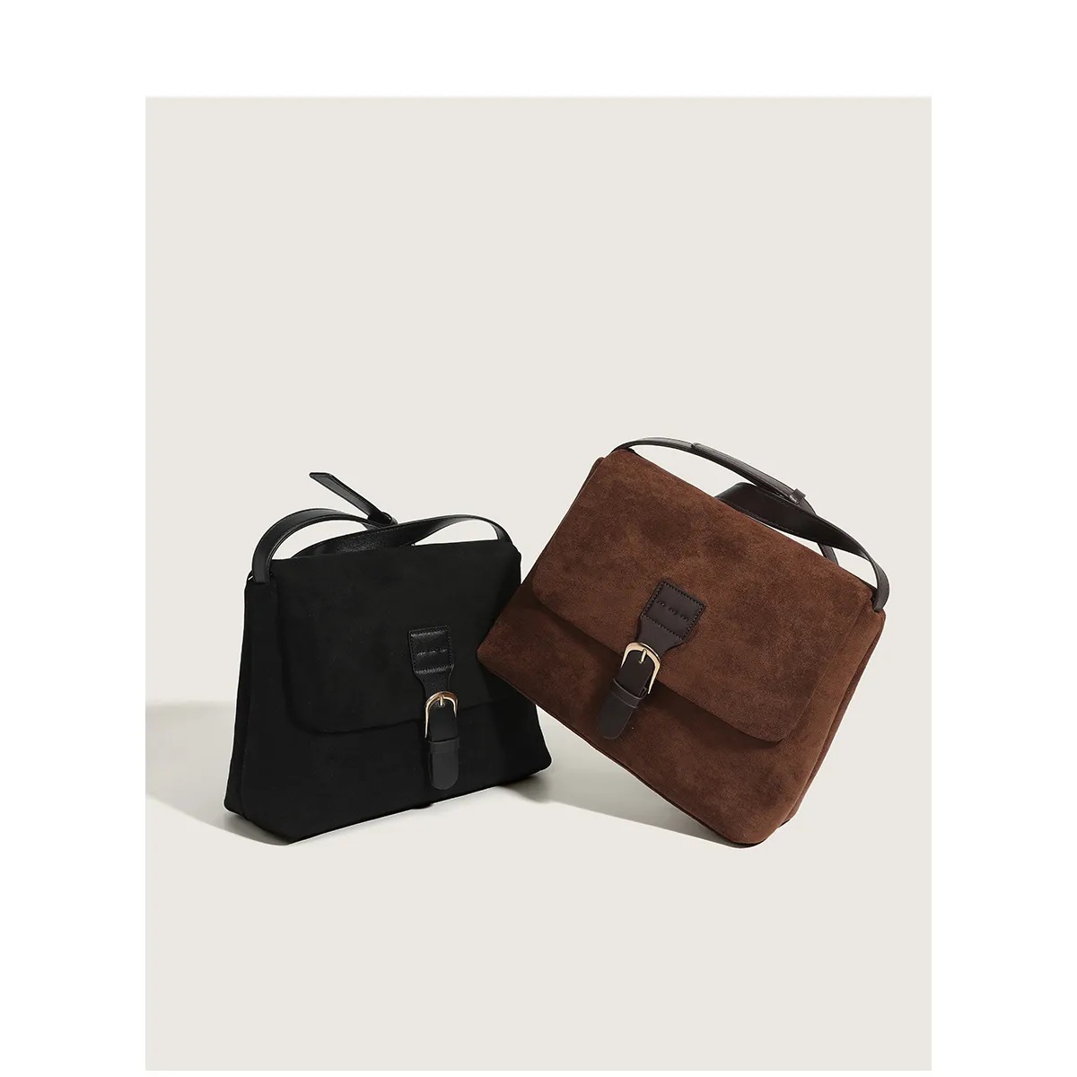 2025 Autumn/Winter New French Style bag Retro Suede Light Luxury Elegant Style Underarm Bag Minimalist Style clean Women's Shoulder Bag Designer 