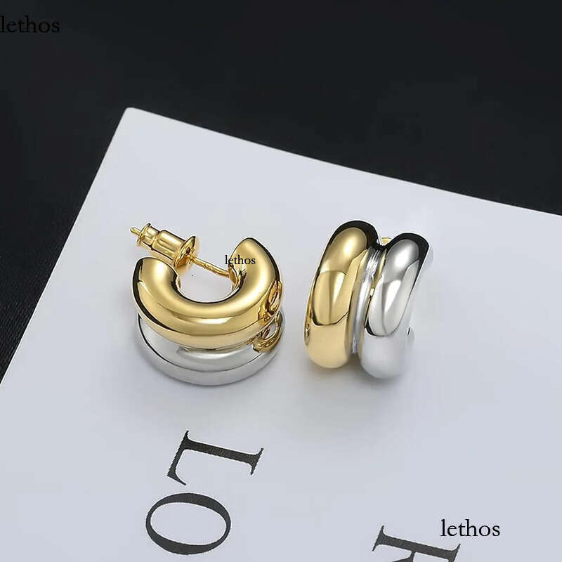 Fashion Stud Earring Designer Woman Gold Earrings Hoop Metal Dia Jewelry Party Wedding Anniversary Gift