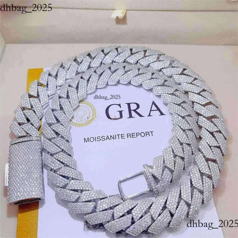 necklaces designer jewelry necklace cuban k chain Pendant Necklaces Iced Out Pass Dia Tester Sterg Sier Necklace Vvs Moissanite chains for men