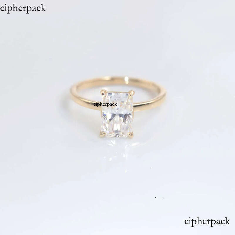 Custom Handmade 14K Solid Gold 3CT Radiant Ice Crushed Cut D Moissanite Engagement Ring Jewelry Findings 28