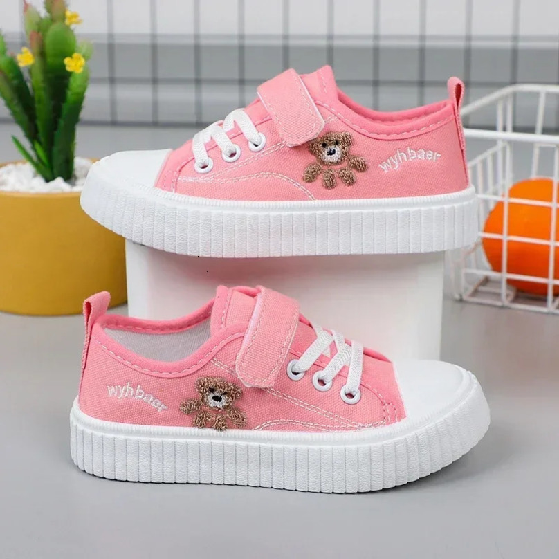 Mens and Womens Shoes Spring Childrens Canvas Shoes Little Girls Casual Board Shoes Boys Sports Small White Shoes 250613