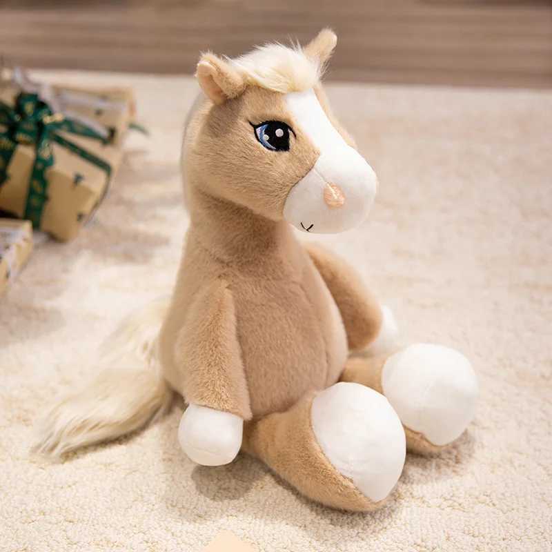 22cm Cute Big Eyes Horse Plush Dolls Soft Catton Stuffed Animal High Quality Plush Toys Classic Birthday Gift For Childrens C250925