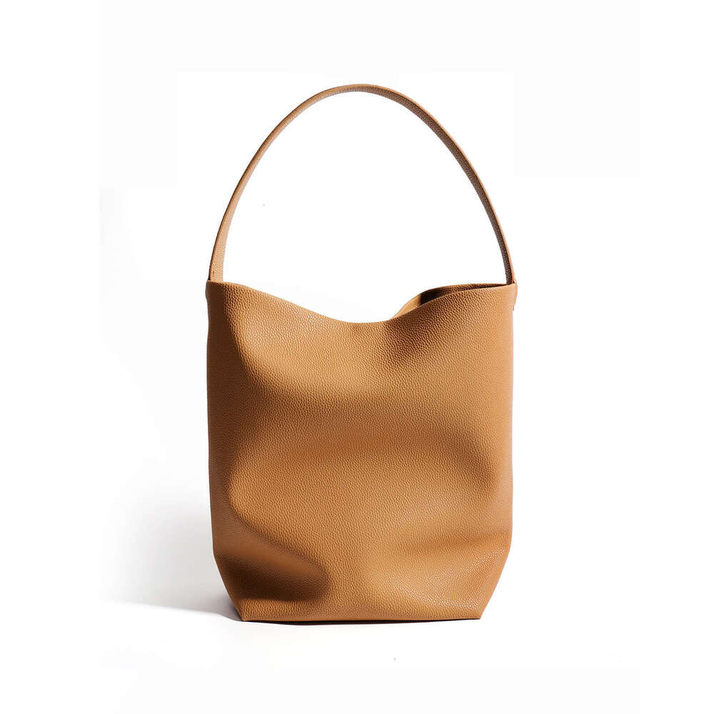 Hot Selling Handheld Bucket Women, Underarm Cowhide Tote Bag, Large Capacity, Feel, handbag genuine leather handbags designer women crossbody bag purs