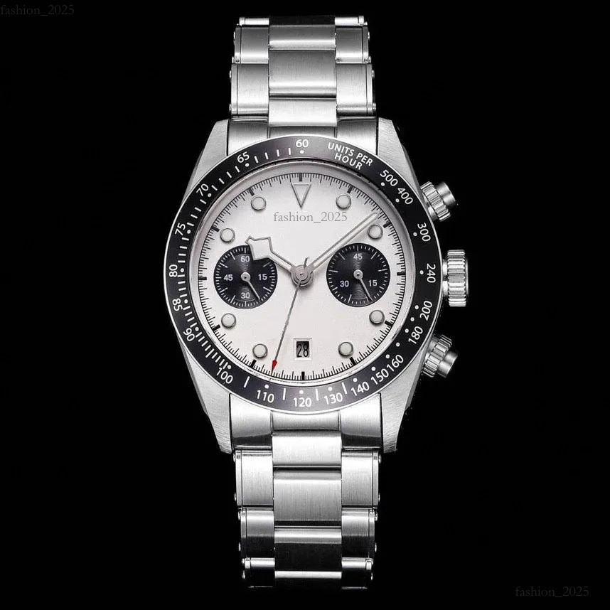 Tudority Black Bay Watch New Design Pink M79360n-0019 Quality Superclone Men Automatic Mechanical Chronograph 7750 Movement With Gift Box Sapphire Mens Watch 5b1