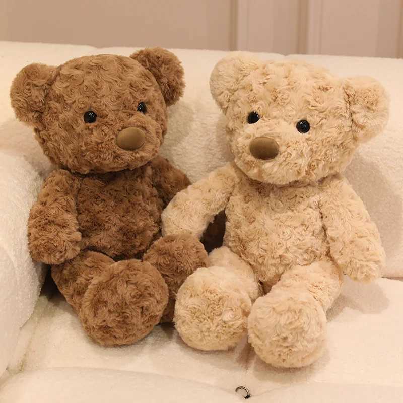 New 30cm Lovely Curly Teddy Bear Doll Brown Bear Plush Soothing Toy Stuffed Toys Room Decoration Birthday Gift for KidsGirls C250925