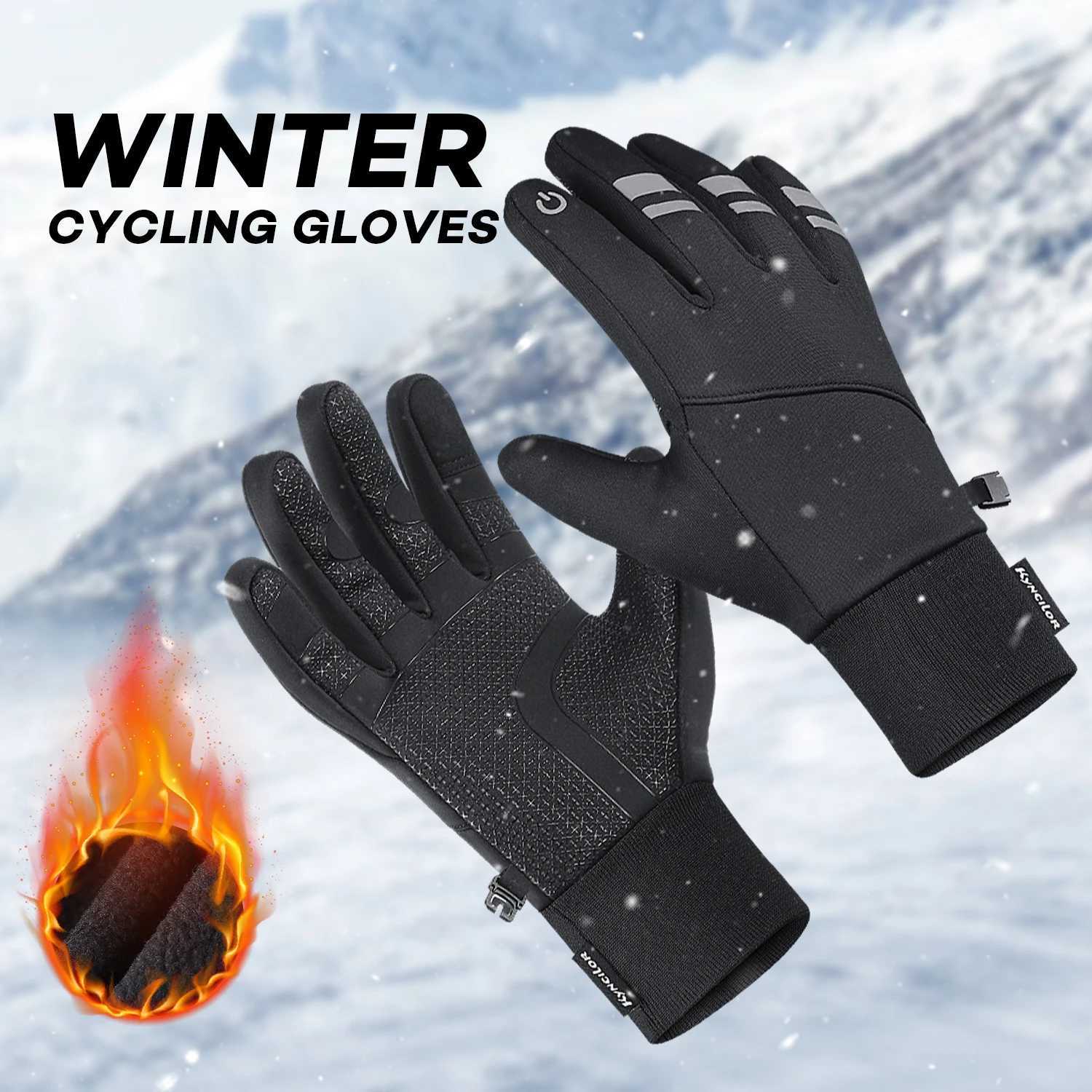 Autumn Winter Cycling Gloves Shockproof Antislip Windproof Warm Touchscreen Outdoor Hiking Skiing Riding Motorbike Gloves Men Z250925
