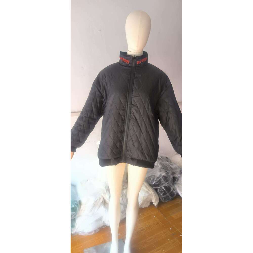 2025 Spring and Autumn New Jacket Sports Style Black Printed Casual Loose Long Sleeve