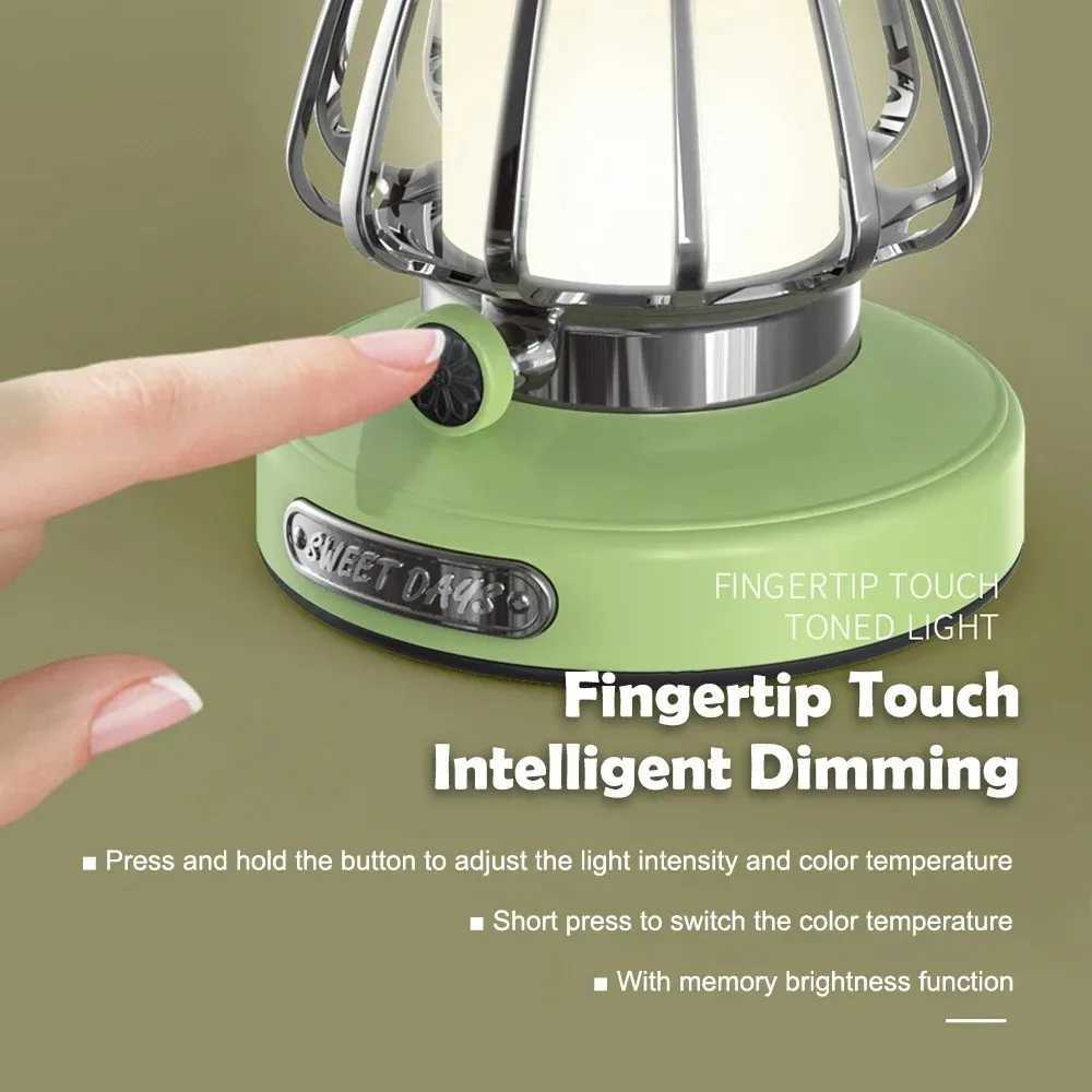 Retro Portable Camping Lantern 1500K3000K color temperature Kerosene Camp Lamp 3 Lighting Modes Tent Light for Hiking Climbing J250925