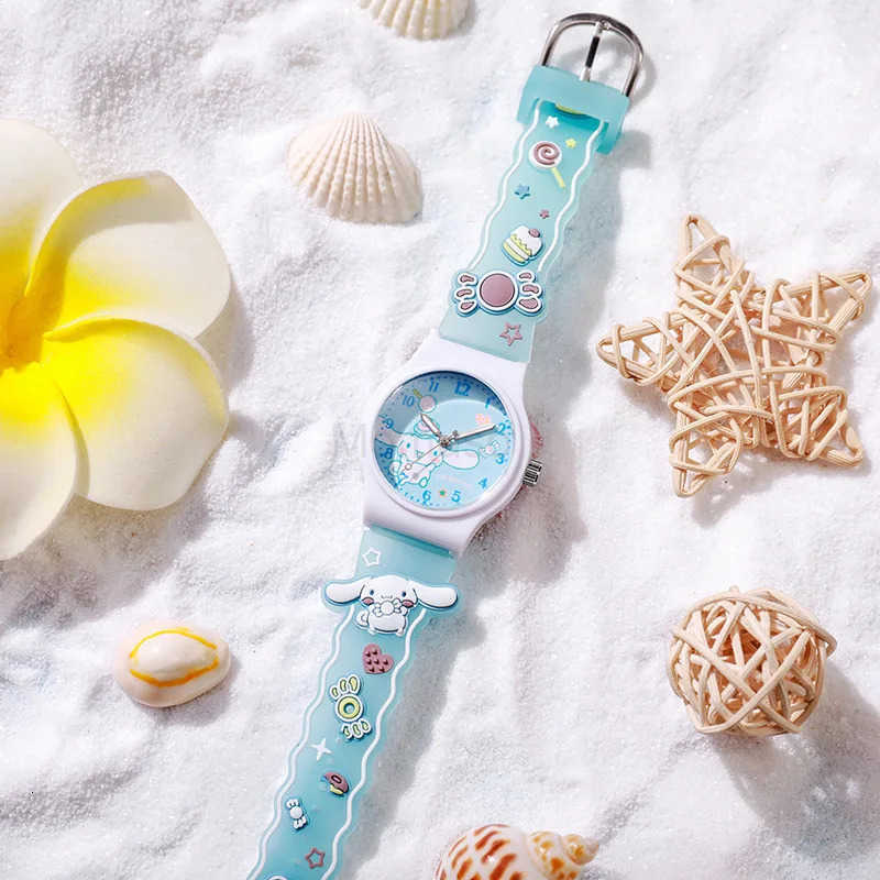 Sanrio Summer Kt Cat Watch Kawaii Anime Peripherals Cinnamoroll Hello Kitty Kuromi Cute Surprise Fashion Kid Exquisite Watch Toy Gifts L250925