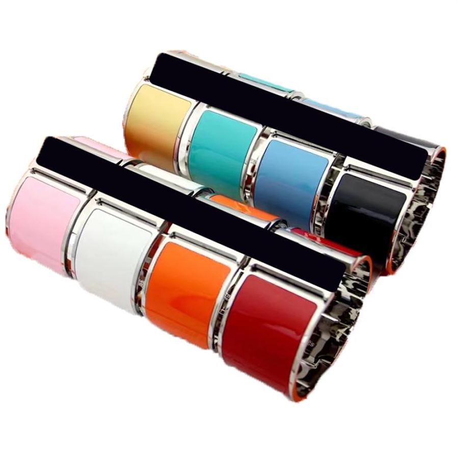 Fashion New Men and Women Couple Cuff Bracelet Brand Classic silver 33mm Ultra Wide H Bracelet Designer High Quality Stainless Ste42550232e