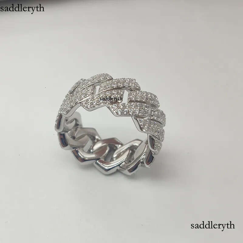 RTS Wholesale Price Fine Jewelry High Quality VVS Moissanite Sier Ring for woman and man pass dia test fe