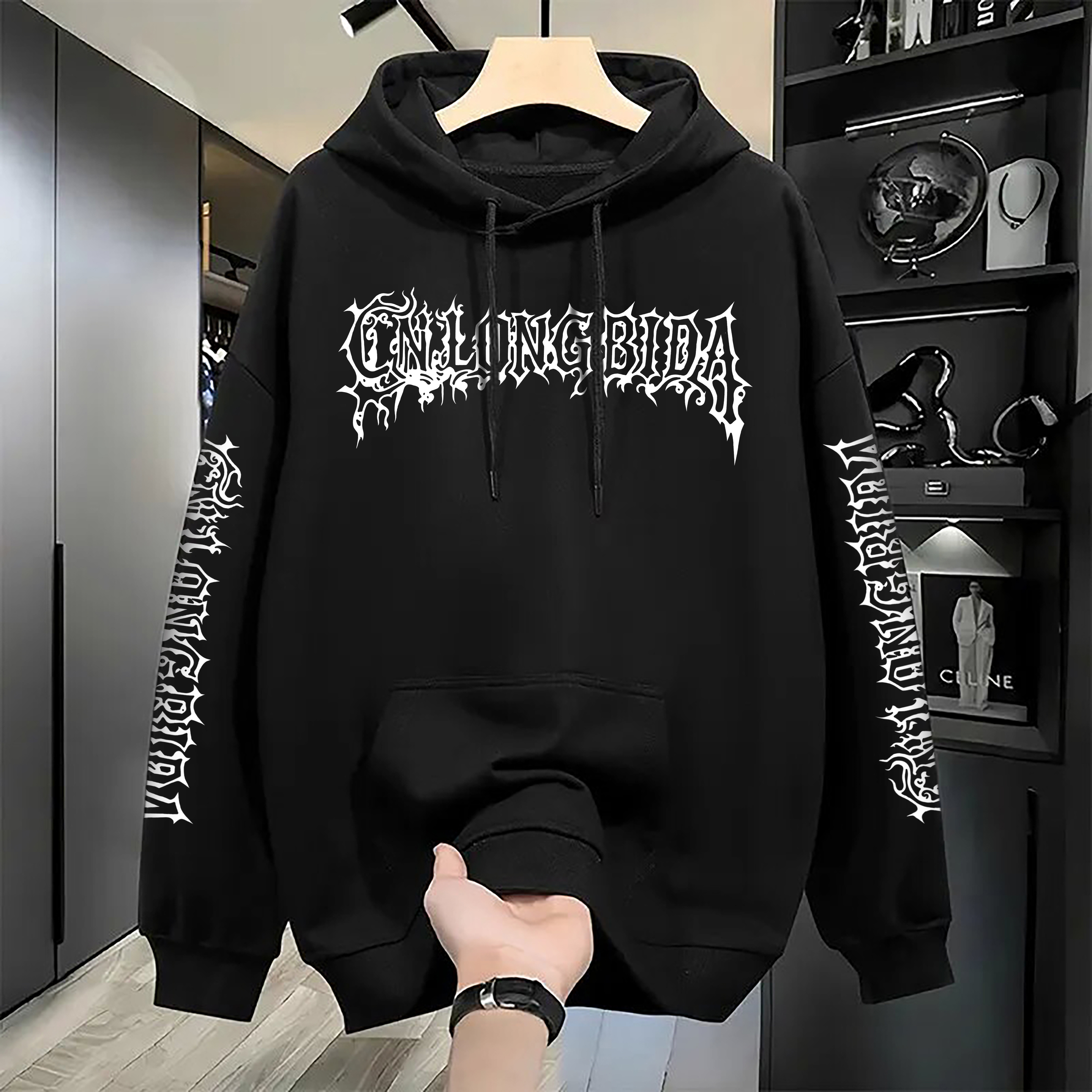 Men's Hoodies Designer Hoodie Aesthetics Clothes Vintage Street Fleece Warm Men Autumn Winter Casual Pattern Sweatshirts Hoodies Tops Outerwear