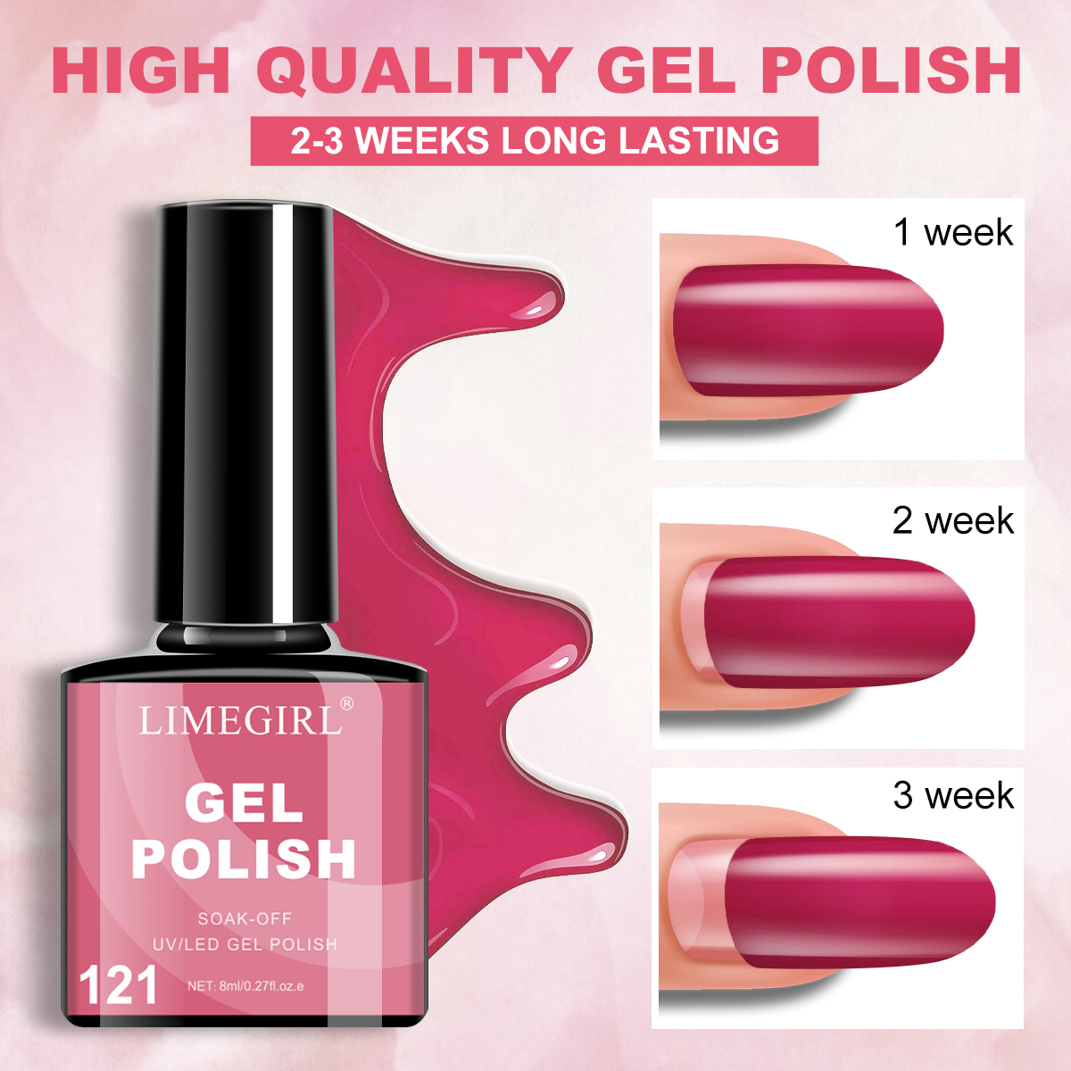 ANRLO Nail Extension Gel with 24 Colors & LED Light for Professional Manicure