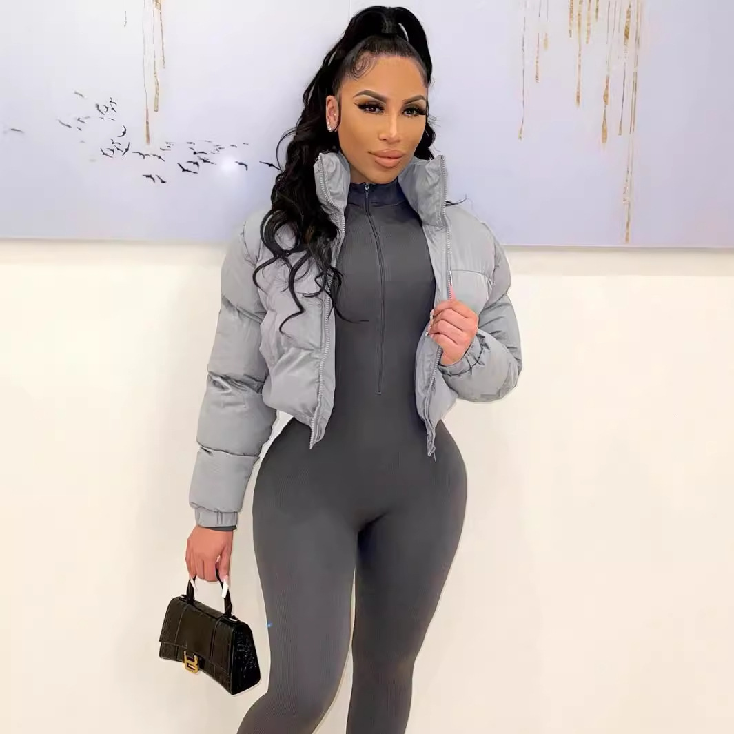 S390799 Autumn Winter Short Women's Cotton Coat Jacket Outerwear