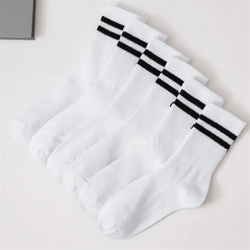 6 Pairs Womens Mid-Tube Socks Solid Colour Autumn Winter Breathable Comfortable Sport Sweat Absorbent Man And Womens Socks 240703