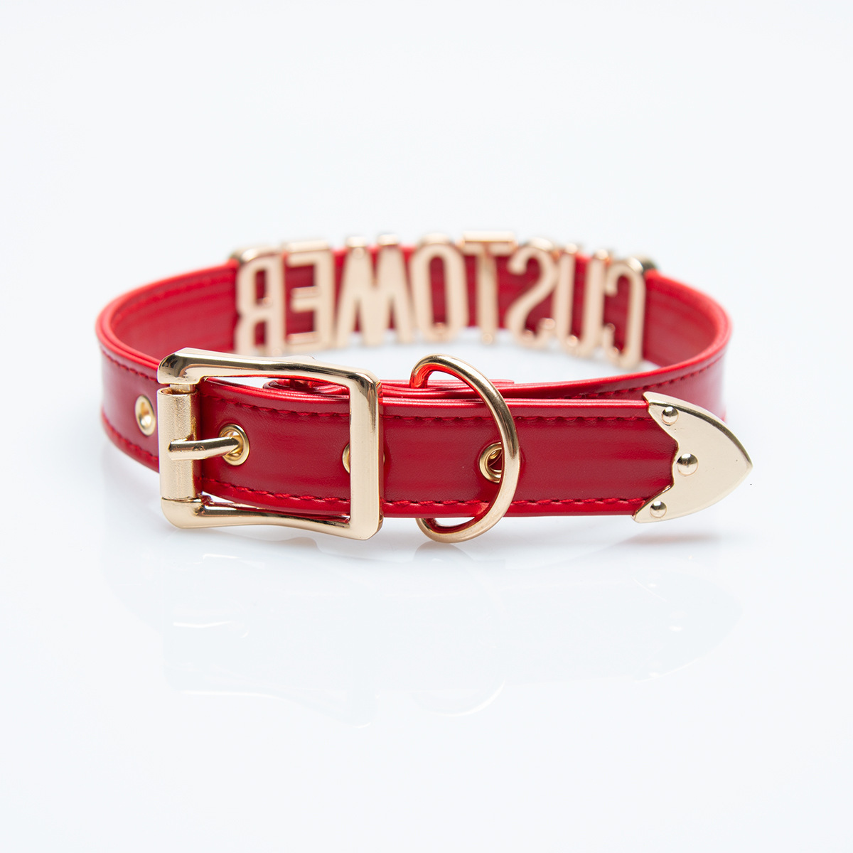 Sexy Leather Customized Letters Collars Choker Necklace Punk Personalized Name Buckle Chocker Jewelry Cosplay Party Gift 250403