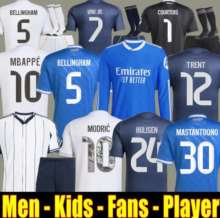 24 25 26 MBAPPE BELLINGHAM VINI JR soccer jerseys real valverde ARDA GULER 2025 football shirt VALVERDE Camisetas MaDrIdS men kids Baseball