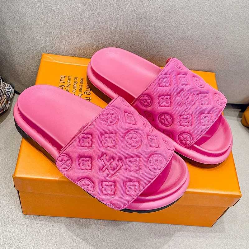 Magic Tape Flat Slippers Women Summer Luxury Shoes Brand Platform Sandals Ladies Height Increase Flats Slides Women SlippersXJ250925