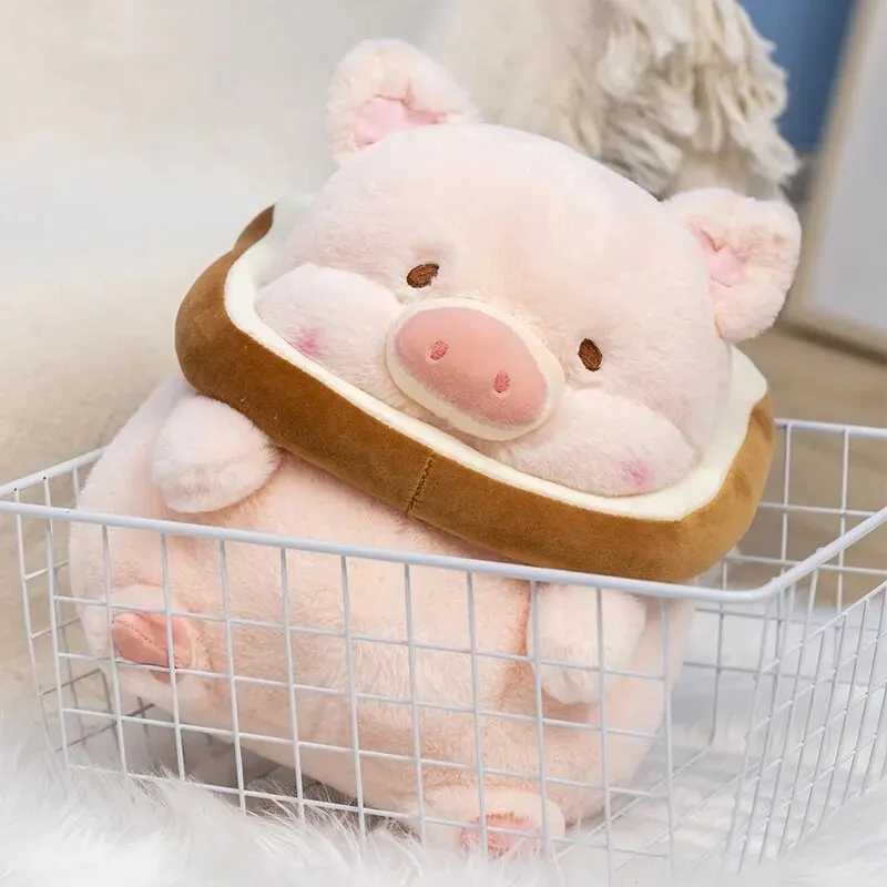 Lovely Lulu Pig Bread Plush Toy Creative Stuffed Animals Pink Piggy Toast Doll Girl Birthday Toys Girlfriend Cute Gift C250925