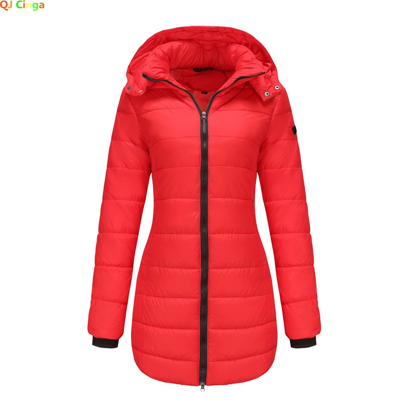 Waterproof Coat Womens Detachable Hat Sleeping Park Winter Warm Jacket Red Yellow Grey Deep Blue 240822