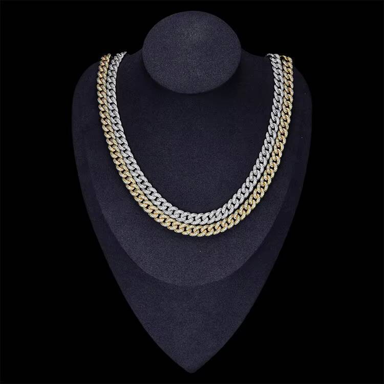 JWY Customized Trend High Quality 14k Gold Plated Brass Mans Hip Hop Chain Necklace