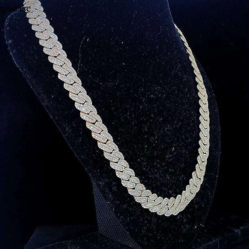 Xingsial 100% Dia Test GRA 3mm 4mm 5mm 6.5mm Size Sterling Sier Link Necklace Moissanite Tennis Chain