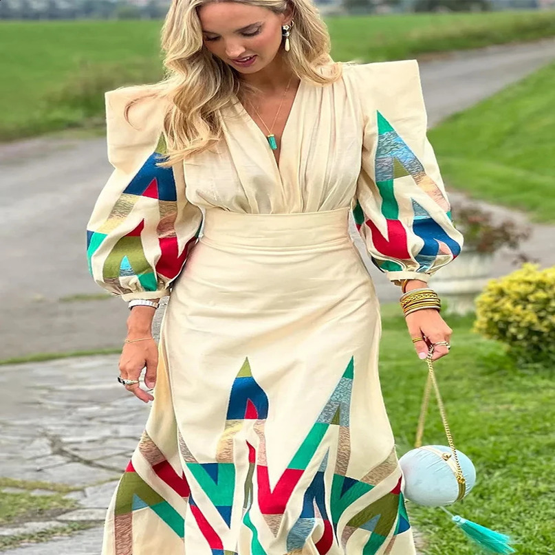 Elegant Print Women 2 Piece Set Lantern Sleeve Pleated Crop Top High Waist Aline Skirt Suit Spring England Style Lady Sets 240727