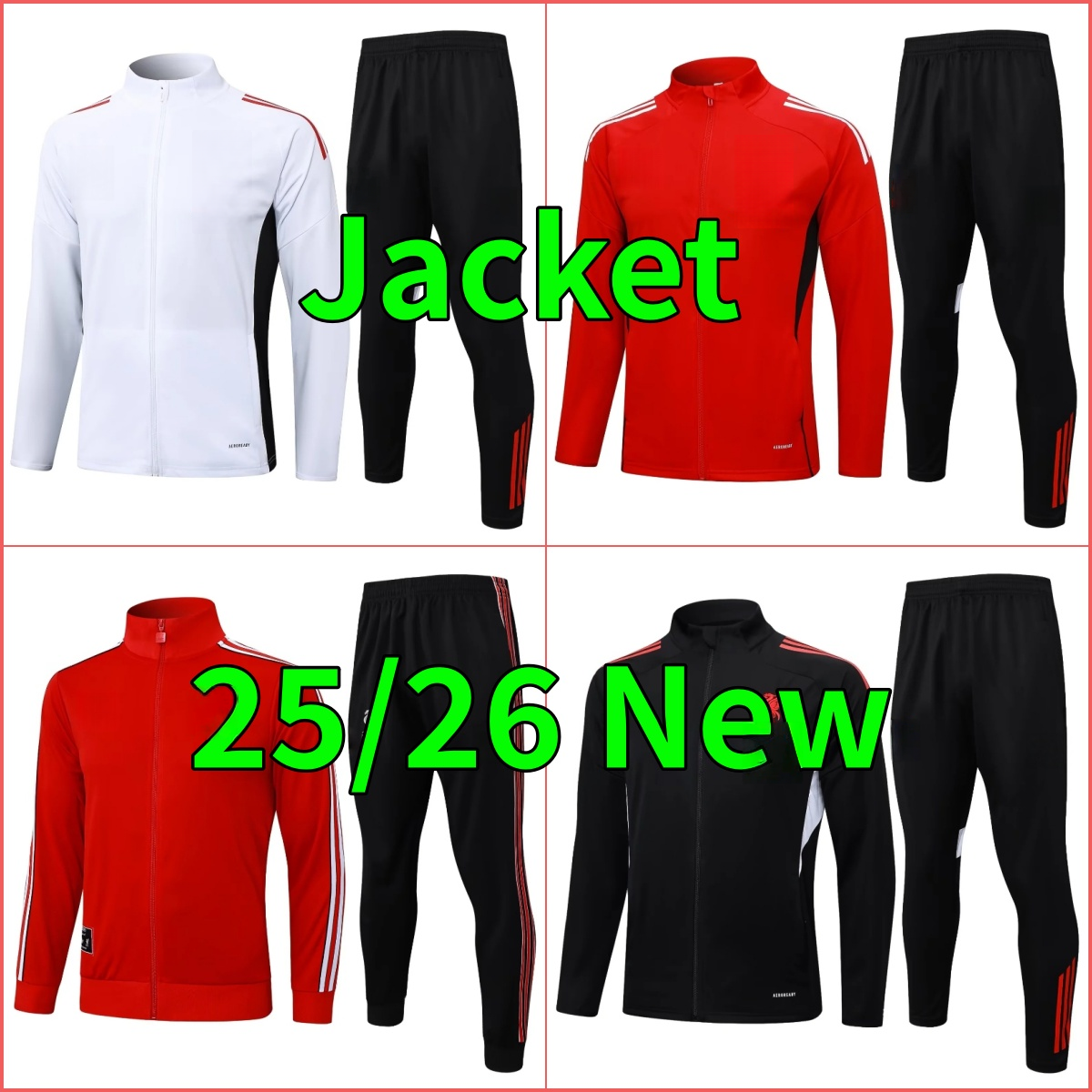 25/26 LFC jacket tracksuit long training suit kit uniform adult sweatshirt Sweater sets men kids