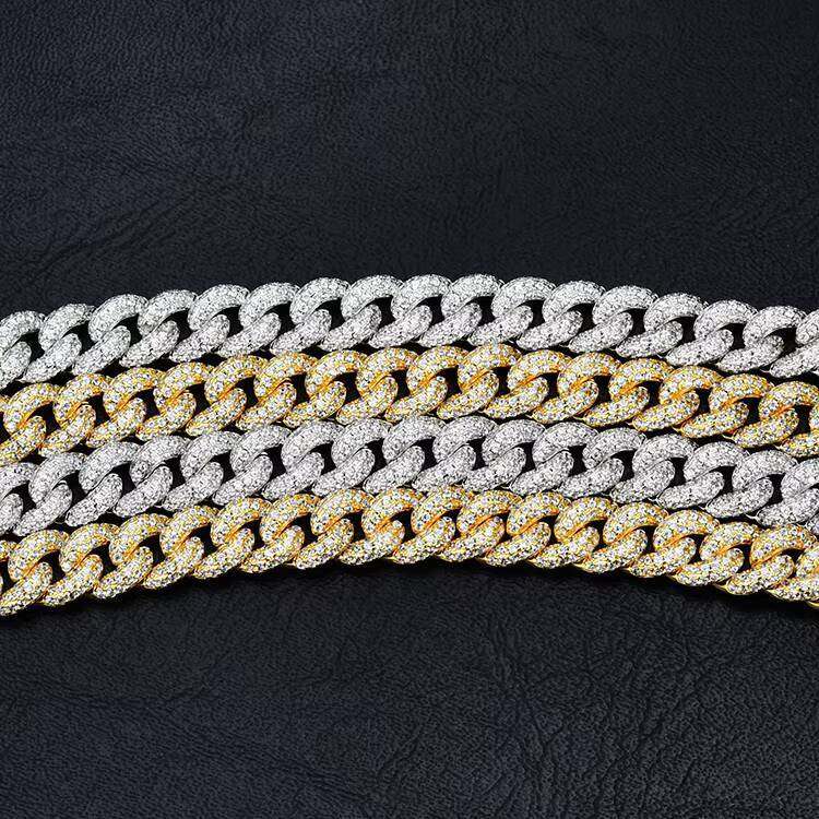 JWY Customized Trend High Quality 14k Gold Plated Brass Mans Hip Hop Chain Necklace