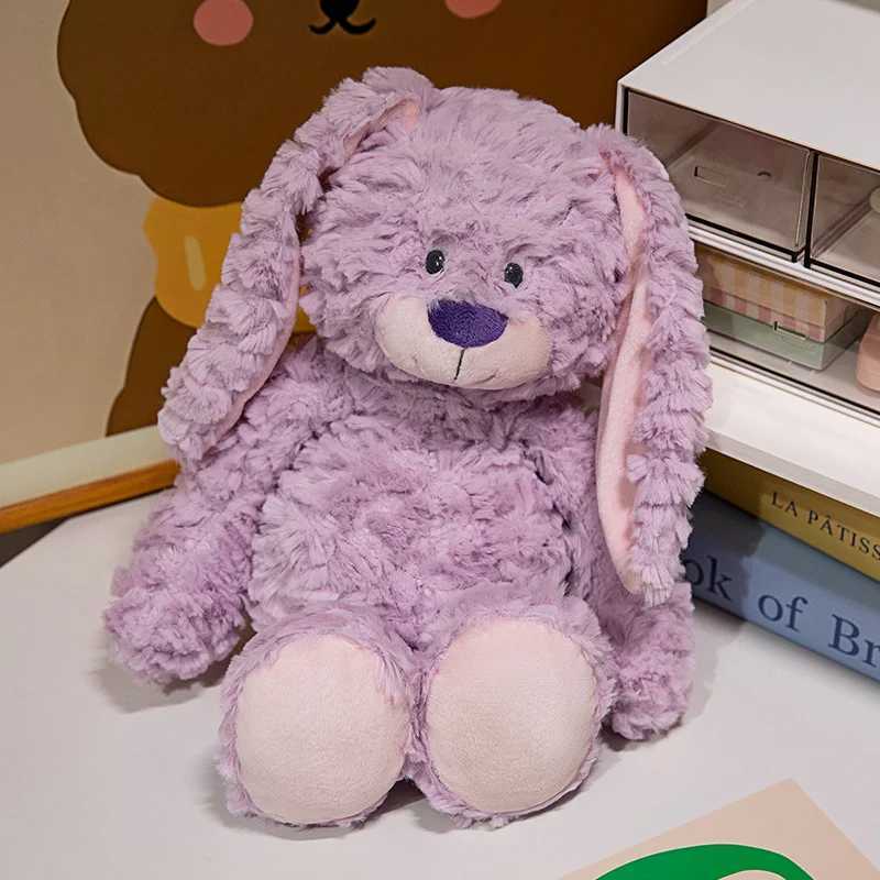 Healing Accompanies Sleep Fluffy Scottish High Land Cow Purple Rabbit Cute Pink Yellow Duck Soft Dolls Home Decor Gifts C250925