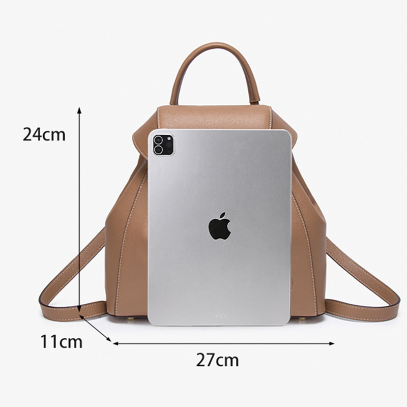 LORDLY KNACK designer bag light genuine leather Versatile texture commuting daily fashionable casual women's backpack