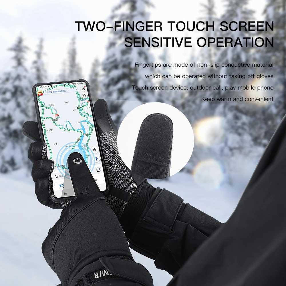 Autumn Winter Cycling Gloves Shockproof Antislip Windproof Warm Touchscreen Outdoor Hiking Skiing Riding Motorbike Gloves Men Z250925
