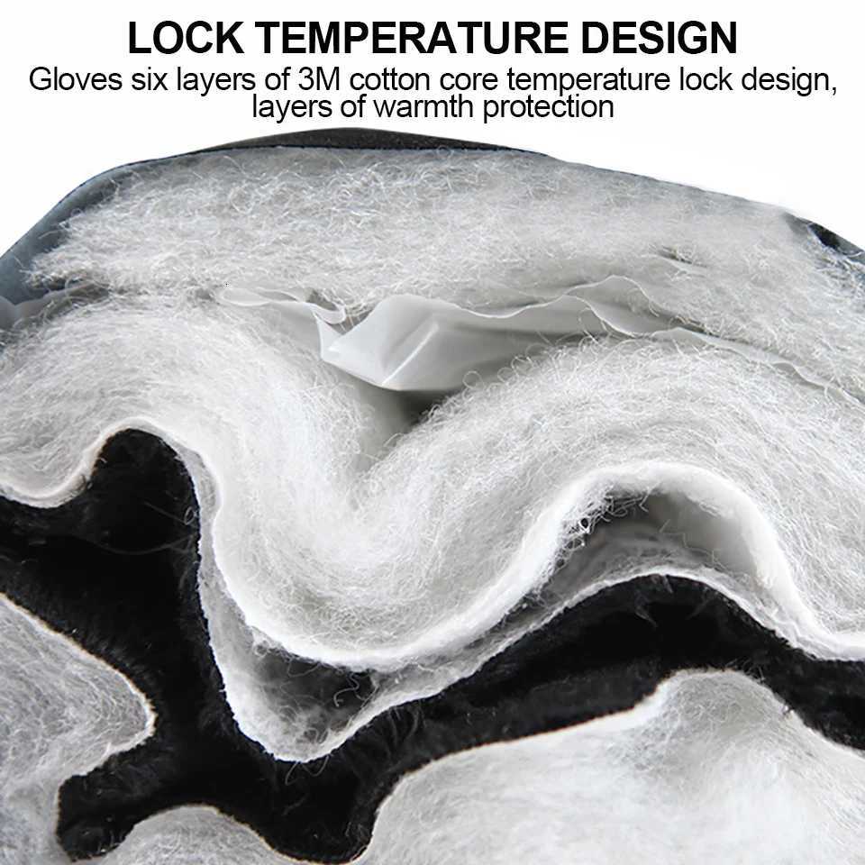 LOOGDEEL Ski Gloves Unisex Waterproof Touchscreen Function Warm Snowmobile Snow Snowboard Thermal Gloves Windproof Plush Mittens Z250925